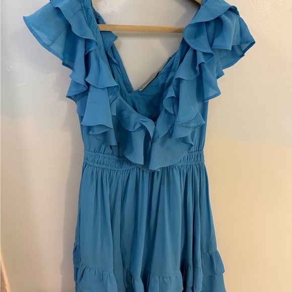 Abercrombie & Fitch Dresses & Skirts - Abercrombie & Fitch Chic Blue Ruffled Dress